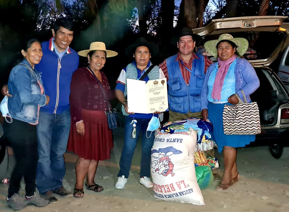 Ganadores del Primer Festival Cultural Autóctono de la Región Andina de Cochabamba