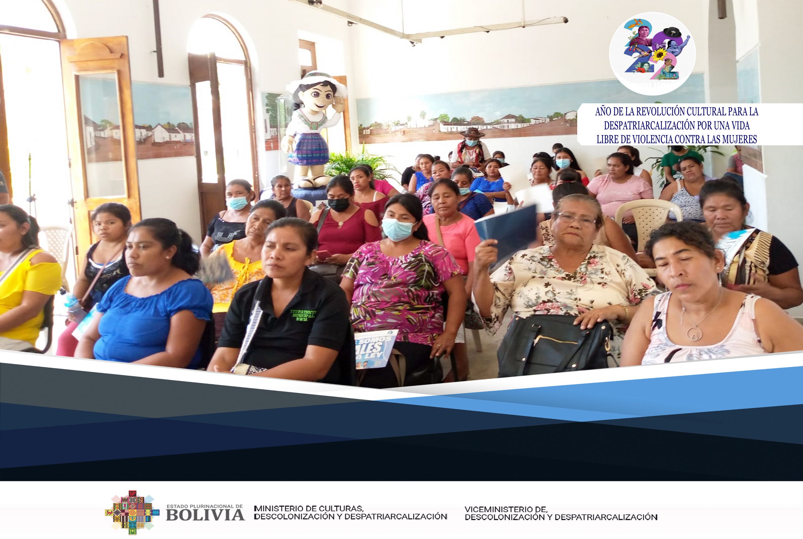 El Ministerio de Culturas, Descolonización y Despatriarcalización estuvo en el “Primer Encuentro de Mujeres Guaraní de Zona Cruz” en la ciudad de Santa Cruz El Ministerio de Culturas, Descolonización y Despatriarcalización estuvo en el “Primer Encuentro de Mujeres Guaraní de Zona Cruz” en la ciudad de Santa Cruz