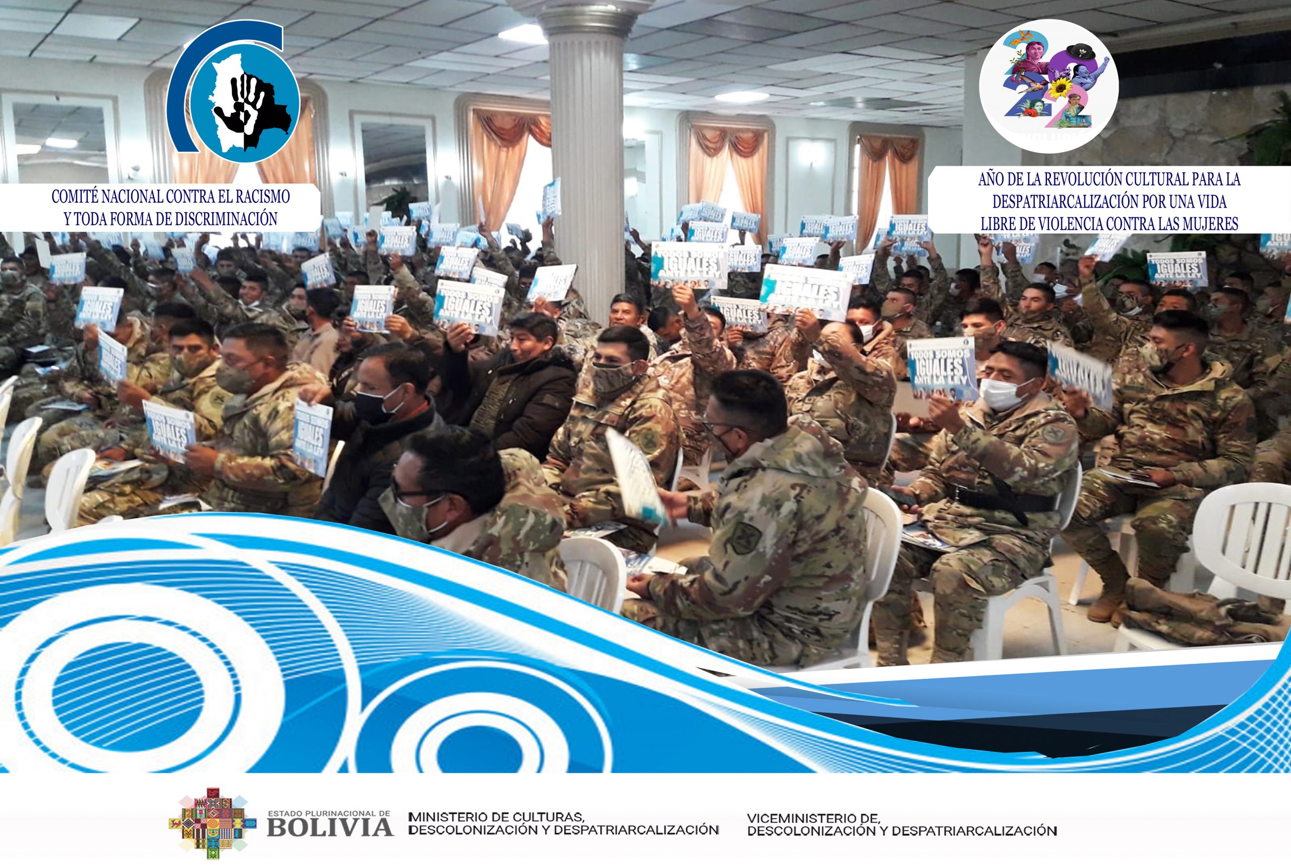 Regimiento de Artillería 1- Mayor Camacho de la ciudad de Oruro recibe socialización de la Ley No. 045 Contra el Racismo y toda Forma de Discriminación