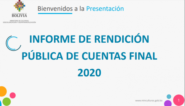 Ministerio de Culturas Descolonización y Despatriarcalización