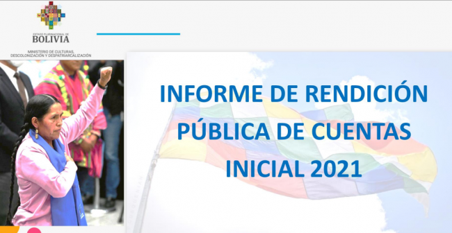 Ministerio de Culturas Descolonización y Despatriarcalización