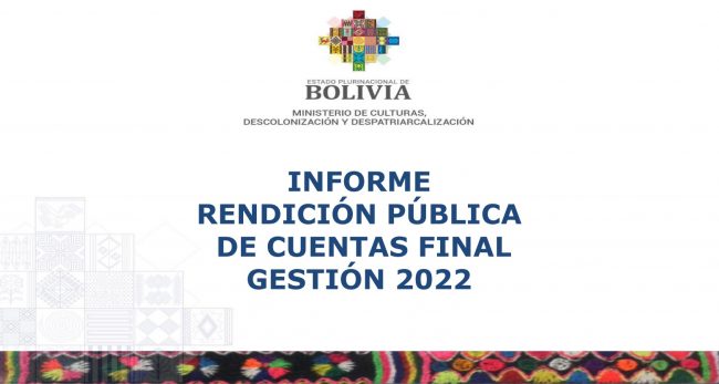 Ministerio de Culturas Descolonización y Despatriarcalización