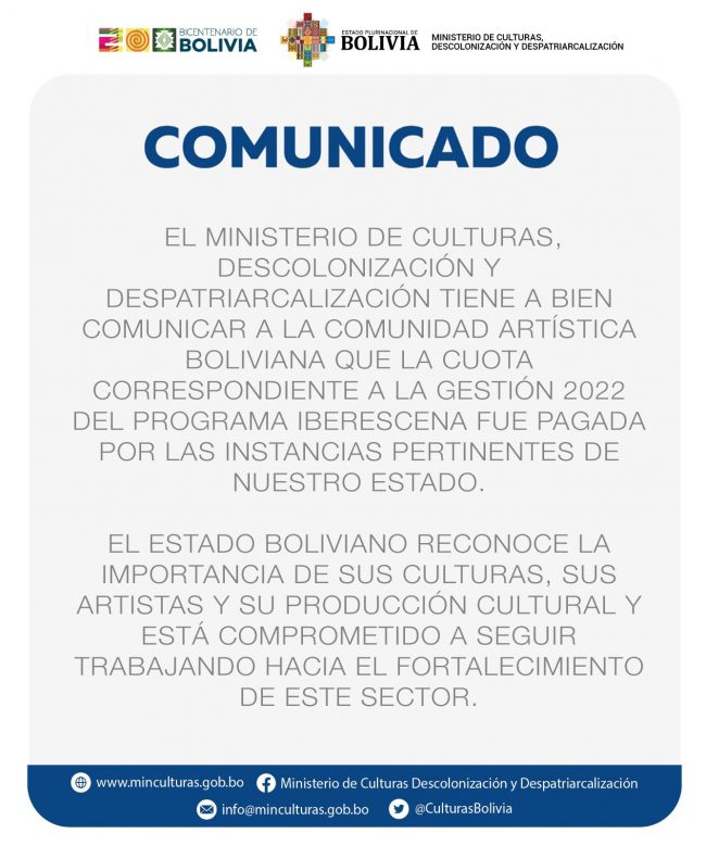 Ministerio de Culturas Descolonización y Despatriarcalización