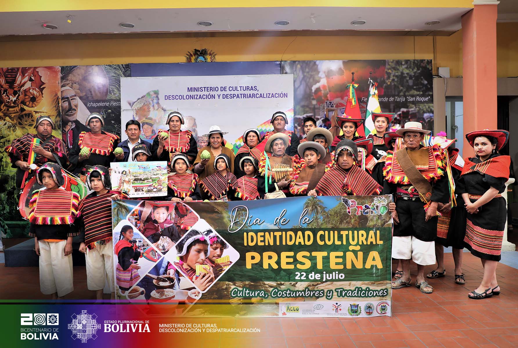 MCDyD promueve la identidad cultural presteña con el lanzamiento de la “Festividad de Santiago de Presto – Chuquisaca” MCDyD promueve la identidad cultural presteña con el lanzamiento de la “Festividad de Santiago de Presto – Chuquisaca”