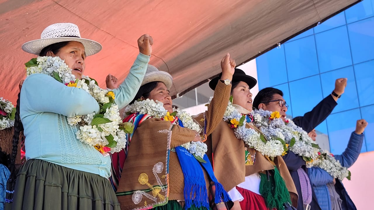La Federación Departamental de Mujeres de La Paz celebra 41 años de lucha La Federación Departamental de Mujeres de La Paz celebra 41 años de lucha