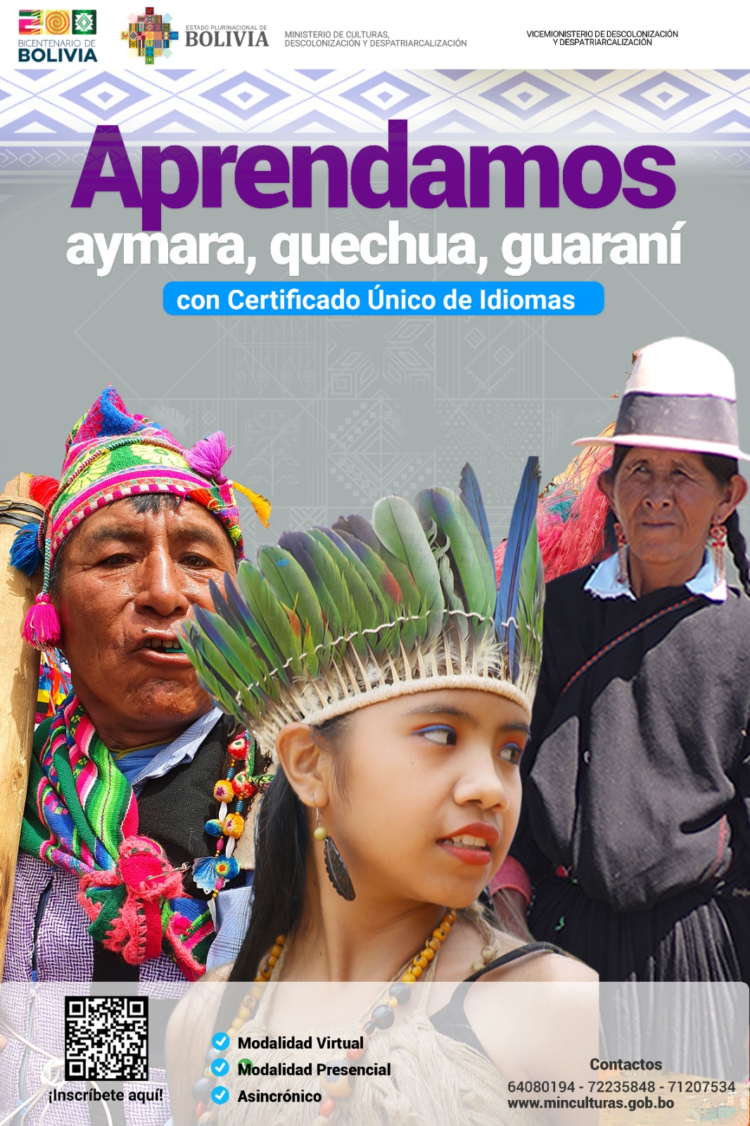 APRENDAMOS – Aymara, Quechua, Guarani