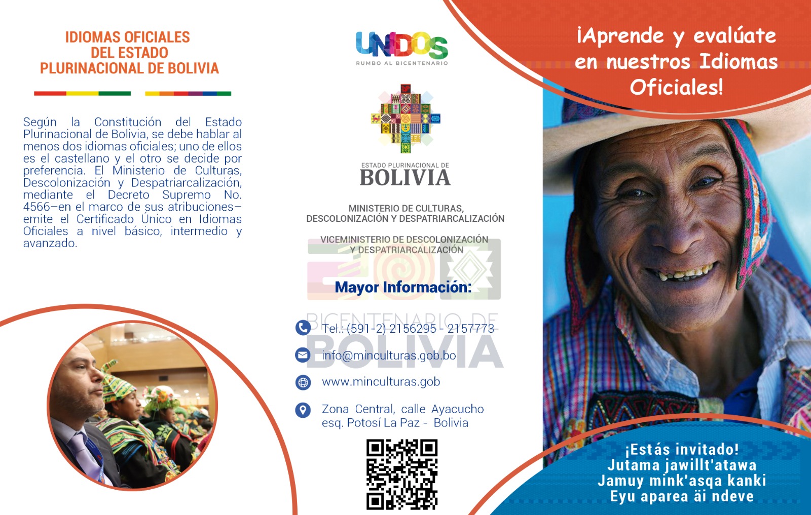 IDIOMAS OFICIALES DEL ESTADO PLURINACIONAL DE BOLIVIA